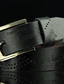abordables Cinturones de hombre-Hombre Cinturón de piel sintética Hebilla de marco Negro Blanco Cuero Sintético Moda retro de la vendimia Trabajo Diario