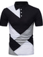 cheap Classic Polo-Men&#039;s Collar Polo Shirt T shirt Tee Golf Shirt Fashion Business Casual Summer Short Sleeve Light gray White Black Color Block Classic Collar Casual Daily Patchwork Color Block Clothing Clothes