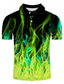 tanie klasyczna koszulka polo-Męskie Koszulka polo Koszula golfowa Koszula tenisowa Podkoszulek Graficzny 3D Puszysta Kołnierz Kołnierzyk koszuli Codzienny Wyjściowe Krótki rękaw Najfatalniejszy Nylon Jedwab wiskozowy Moda