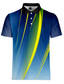 preiswerte Grafik Polo-Herren Poloshirt T Shirt Golfhemd Sport Modisch Casual Sommer Kurzarm Blau Orange Gestreift 3D-Druck Umlegekragen Casual Täglich Button-Down Bedruckt Kleidung Sport Modisch Casual