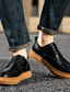 billiga Slip-ons och loafers till herrar-Herr Loafers &amp; Slip-Ons Ledigt Komfort Solid färg Promenad Läder Höst Vår Skor