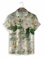 voordelige Hawaiiaanse overhemden-Voor heren Hawaiiaans overhemd Overhemd 3D-afdrukken Grafisch Hawaii Aloha Ontwerp Strijkijzer Casual Dagelijks 3D-afdrukken Korte mouw Tops Ontwerper Casual Modieus Klassiek Beige