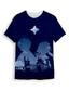 baratos T-Shirts de mulher-Inspirado por Impacto Genshin Klee Japonesa/Curta Desenho 100% Poliéster Anime Harajuku Arte Gráfica Kawaii Camiseta Para Homens / Mulheres / Casal