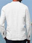 billige Skjorter med tryk til mænd-Herre Skjorte Grafisk Blomstret V-hals Hvid Blå+Grøn Grå Trykt mønster udendørs Afslappet Langærmet 3D-udskrivning Tøj Mode Designer Afslappet Bekvem