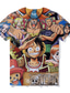 cheap Men&#039;s Casual T-shirts-One Piece Monkey D. Luffy T-shirt Cartoon Manga Anime Harajuku Graphic Kawaii T-shirt For Couple&#039;s Men&#039;s Women&#039;s Adults&#039; 3D Print