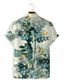 levne Havajské košile-Pánské Košile Havajská košile Letní košile Grafika Havajské Aloha Design Přehnutý Šedá Tisk Ležérní Denní Krátký rukáv 3D tisk Oblečení Módní Designové Na běžné nošení Klasické