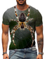 ieftine Tricouri 3D Bărbați-Bărbați Tricou Designer Vară Manșon scurt Grafic SPIDER Imprimeu Stil Nautic Stradă Zilnic Imprimeu Îmbrăcăminte Îmbrăcăminte Designer Casual Mare si inalt Trifoi Gri Maro
