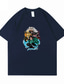 billiga Casual T-shirts för män-Inspirerad av Demon Slayer Kamado Tanjirou Cosplay-kostym T-shirt Terylen Grafiska tryck Tryck T-shirt Till Herr / Dam