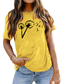 baratos T-Shirts de mulher-camiseta feminina estampa básica simples camiseta básica gola redonda manga stard verão ervilha verde azul branco rosa escuro laranja