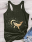 cheap Tank Tops &amp; Camis-women tank tops, women casual whale printed vest tshirt sleeveless workout blouse summer tank top tunic tee green