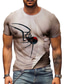 voordelige 3D T-shirts voor mannen-Voor heren Uniseks T-shirt Grafische prints Insecten Strakke ronde hals Lichtgrijs Bruin Grijs Zwart 3D-afdrukken Buiten Straat Korte mouw Afdrukken Kleding Sport Ontwerper Casual Groot en klein