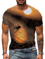ieftine Tricouri 3D Bărbați-Bărbați Tricou Designer Vară Manșon scurt Grafic SPIDER Imprimeu Stil Nautic Stradă Zilnic Imprimeu Îmbrăcăminte Îmbrăcăminte Designer Casual Mare si inalt Trifoi Gri Maro