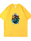 billiga Casual T-shirts för män-Inspirerad av Demon Slayer Kamado Tanjirou Cosplay-kostym T-shirt Terylen Grafiska tryck Tryck T-shirt Till Herr / Dam