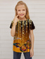 cheap Girl&#039;s 3D Vision &amp; Shining-Girls&#039; 3D Animal Butterfly T shirt Short Sleeve 3D Print Summer Spring Active Fashion Cute Kids 3-12 Years Outdoor Daily Indoor Regular Fit