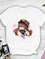 voordelige Casual T-shirts voor heren-geinspireerd door Genshin-impact Hutao T-Shirt Cartoon 100% Polyester Anime Harajuku Grafisch Kawaii T-shirt Voor Voor heren / Dames / Voor Stel