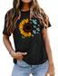 cheap Women&#039;s T-shirts-Women&#039;s T shirt Basic Print Butterfly Basic Round Neck T-shirt Sleeve Stard Summer Blue White Black Dark Red Orange