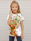 cheap Girl&#039;s 3D Vision &amp; Shining-Girls&#039; 3D Animal Butterfly T shirt Short Sleeve 3D Print Summer Spring Active Fashion Cute Kids 3-12 Years Outdoor Daily Indoor Regular Fit