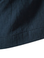 preiswerte Freizeithemden für Herren-Herren Hemd Feste Farbe Mit Kapuze Täglich mit Schnürung Kurzarm Oberteile Baumwolle Casual Weiß Schwarz Khaki / Sommer