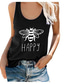 cheap Tank Tops &amp; Camis-tank tops for women bees print sleeveless workout tank top casual loose summer shirts tees blouses