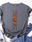 cheap Women&#039;s T-shirts-Geometric Round Neck Short Sleeve Casual T-shirts