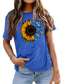 cheap Women&#039;s T-shirts-Women&#039;s T shirt Basic Print Butterfly Basic Round Neck T-shirt Sleeve Stard Summer Blue White Black Dark Red Orange