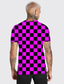 ieftine Tricouri 3D Bărbați-Bărbați Tricou Tricouri Designer Casual Modă Vară Manșon scurt Mov Grafic Imprimeu Rotund Casual Zilnic Imprimare 3D Îmbrăcăminte Îmbrăcăminte Designer Casual Modă