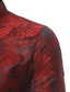 economico camicie casual da uomo-Per uomo Camicia Pop art Colletto alla coreana Oro Rosso Azzurro Bianco Nero Strada Giornaliero Manica lunga Bottone giù Abbigliamento Di tendenza Informale Comodo