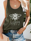 cheap Tank Tops &amp; Camis-tank tops for women bees print sleeveless workout tank top casual loose summer shirts tees blouses