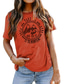 levne Dámská trička-dámské tričko basic print letter basic kulatý výstřih tričko rukáv hvězda léto hráškově zelená modrá bílá tmavě růžová oranžová
