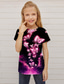 cheap Girl&#039;s 3D Vision &amp; Shining-Girls&#039; 3D Animal Butterfly T shirt Short Sleeve 3D Print Summer Spring Active Fashion Cute Kids 3-12 Years Outdoor Daily Indoor Regular Fit