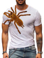 abordables Camisetas 3D de hombre-Hombre Unisexo Camiseta Estampados Insectos Cuello Barco Gris Claro Marrón Gris Negro Impresión 3D Exterior Calle Manga Corta Estampado Ropa Deportes Design Casual Grande y alto / Verano / Verano