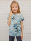 cheap Girl&#039;s 3D Vision &amp; Shining-Girls&#039; 3D Animal Butterfly T shirt Short Sleeve 3D Print Summer Spring Active Fashion Cute Kids 3-12 Years Outdoor Daily Indoor Regular Fit
