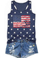 cheap Tank Tops &amp; Camis-usa tank tops women american flag sleeveless shirt novelty graphic 4th july patriotic shirt vest summer racerback top (red, small)