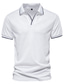 billiga klassisk polo-golfskjorta för män, färgblock, uppbäddning dagligen avslappnad gatusport, kortärmade toppar med knappar, klassisk svart/röd vit svart/sommar bekväm snabbtorkande