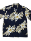 זול חולצות טרופיות-בגדי ריקוד גברים חולצת הוואי חולצה פרחוני צווארון מתקפל רחוב קזו&#039;אל כפתור למטה שרוולים קצרים צמרות מעצב יום יומי אופנתי נוח שחור