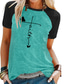 Χαμηλού Κόστους Γυναικεία T-Shirts-Γυναικεία Φόρεμα μπλουζών Υψηλής Ποιότητας Καυτή σφράγιση Γραφική Πεταλούδα Γράμμα Κοντομάνικο Στρογγυλή Λαιμόκοψη Causal Καθημερινά Στάμπα Ρούχα Ρούχα Υψηλής Ποιότητας Βασικό
