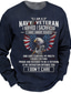 cheap Graphic Sweatshirts-Men&#039;s Unisex Sweatshirt Pullover Graphic Prints Eagle Letter Print Daily Sports 3D Print Casual Vintage Hoodies Sweatshirts  Navy Blue