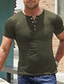 cheap Men&#039;s Pullover Sweater-Men&#039;s Muscle Henley Shirts 2 Pack Short Sleeve Workout Gym T-Shirt