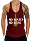 cheap Gym Tank Tops-Men&#039;s Tank Top Vest Hot Stamping Graphic Prints Beer Letter Plus Size Crew Neck Daily Sports Print Sleeveless Tops Designer Fashion Classic Hawaiian Black Red / Summer / Summer