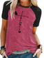 Χαμηλού Κόστους Γυναικεία T-Shirts-Γυναικεία Φόρεμα μπλουζών Υψηλής Ποιότητας Καυτή σφράγιση Γραφική Πεταλούδα Γράμμα Κοντομάνικο Στρογγυλή Λαιμόκοψη Causal Καθημερινά Στάμπα Ρούχα Ρούχα Υψηλής Ποιότητας Βασικό