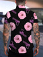 cheap Men&#039;s Printed Shirts-Men&#039;s Shirt Print Floral Turndown Street Casual Button-Down Print Short Sleeve Tops Casual Fashion Designer Breathable Pink