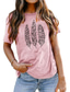 olcso Női pólók-Női Póló Alap Nyomtatott Egyszerű Alap Kerek Póló Alapértelmezett Nyár Medence Fehér Sötétrózsaszín Narancssárga Sötétszürke