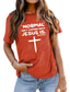 Χαμηλού Κόστους Γυναικεία T-Shirts-Γυναικεία Μπλουζάκι Υψηλής Ποιότητας Καυτή σφράγιση Γραφική Γράμμα Κοντομάνικο Στρογγυλή Λαιμόκοψη Καθημερινά Εξόδου Στάμπα Ρούχα Ρούχα Υψηλής Ποιότητας Βασικό Πράσινο του τριφυλλιού Λευκό Μαύρο