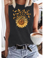 cheap Tank Tops &amp; Camis-Women&#039;s Vest Top Tank Top Designer Summer Sleeveless Floral Graphic Butterfly Sunflower Hot Stamping Round Neck Daily Holiday Print Clothing Clothes Designer Basic Blue Purple Pink