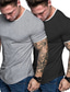 رخيصةأون قمصان رجالية عادية-الرجال 2 حزمة قميص كمال الاجسام رياضة كمال الاجسام تجريب قميص قصير الأكمام المحملة