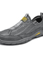 رخيصةأون أحذية أوكسفورد للرجال-رجالي أوكسفورد كاجوال مناسب للبس اليومي الأماكن المفتوحة المشي جلد شبكة أسود رمادي كاكي الربيع