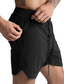 billiga Joggingbyxor-aktiva shorts för män löparshorts boardshorts träningsshorts med mobilficka dragsko elastisk midja enfärgad andas snabbtorkande sport utomhus vardagligt sportigt svart rosa