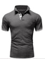 cheap Classic Polo-Men&#039;s Polo Shirt Golf Shirt Sports Fashion Casual Short Sleeve Wine Black Light gray Dark Gray Navy Blue White Solid Color Turndown Casual Daily Button-Down Clothing Clothes Sports Fashion Casual
