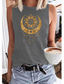 cheap Tank Tops &amp; Camis-Women&#039;s Vest Top Tank Top Designer Summer Sleeveless Graphic Hot Stamping Round Neck Daily Holiday Print Clothing Clothes Designer Basic Blue Purple Pink