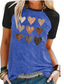 preiswerte T-Shirt-Damen T-Shirt Kleid Kurzarm Heißprägen Rundhalsausschnitt Ausgehen Wochenende Bedruckt Kleidung Grün Blau Hellgrau